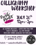 Calligraphy Workshop - July 26th 12pm