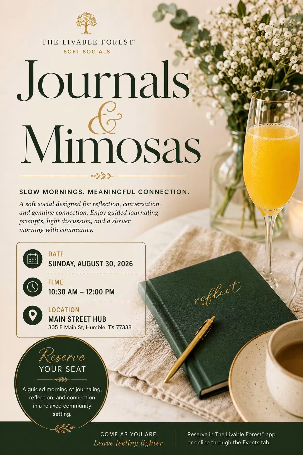 Journals & Mimosas - Aug 30th