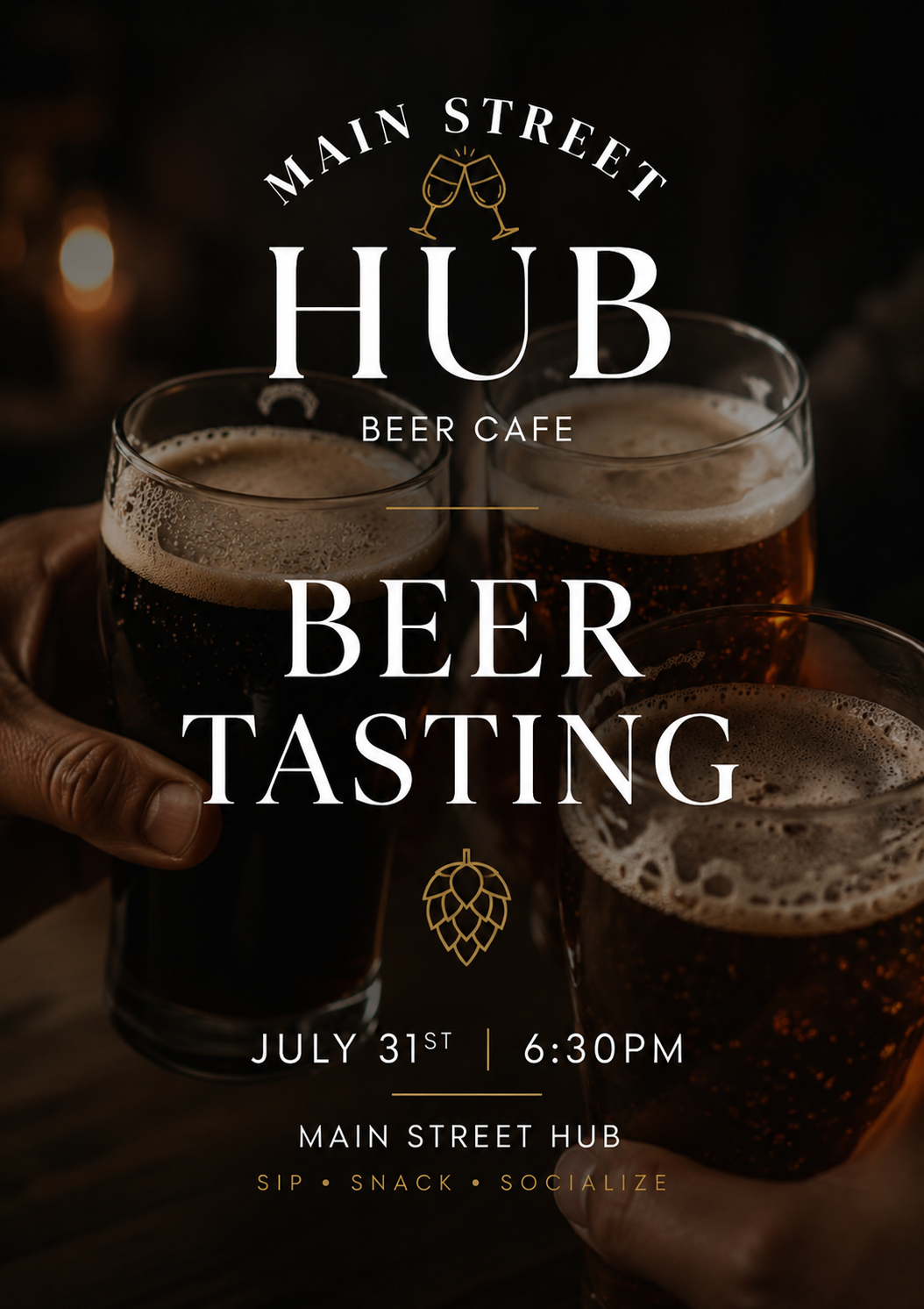 Beer Tasting - July 31st 6:30pm